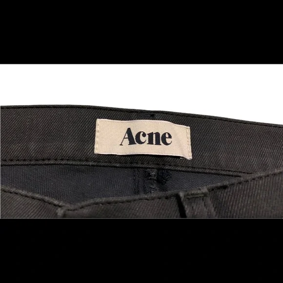 Acne Jeans Max Grey Thunder Slim Fit Denim Jeans
